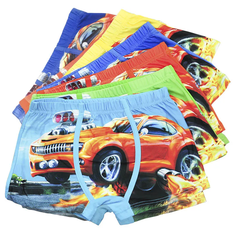 Baby Children's Boxer Underpants Briefs Cartoon Car