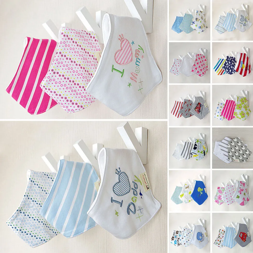 Baby Drool Bandana Bibs Unisex 3 Pack