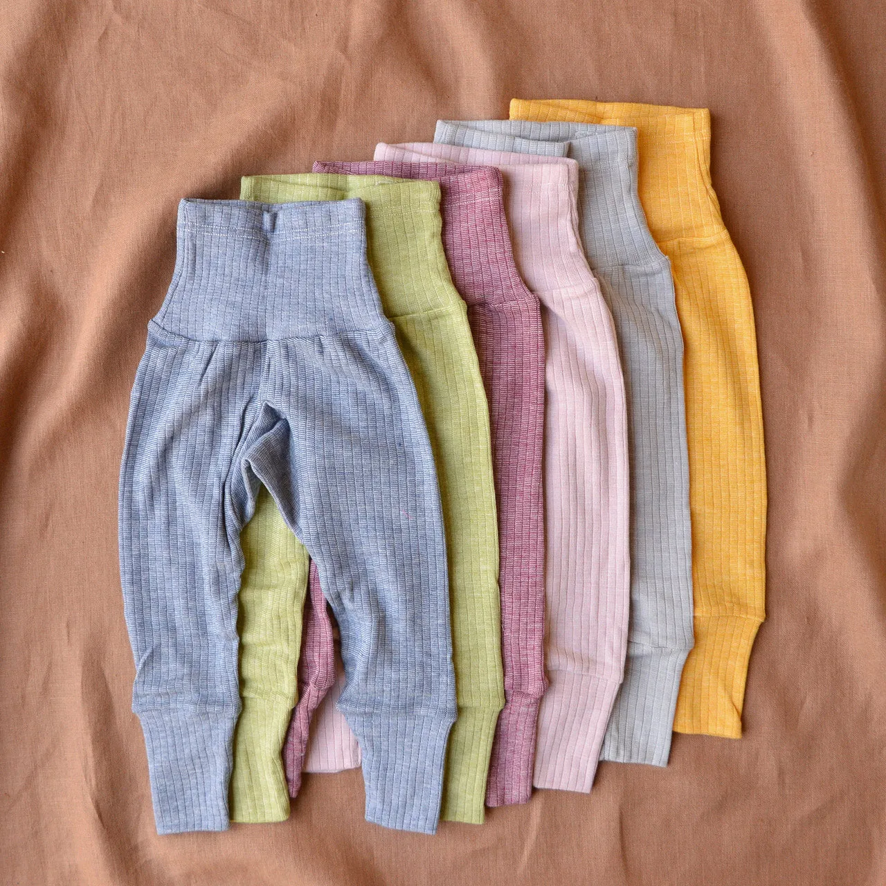 Baby Pants - Organic Cotton/Merino/Silk (0-3y)