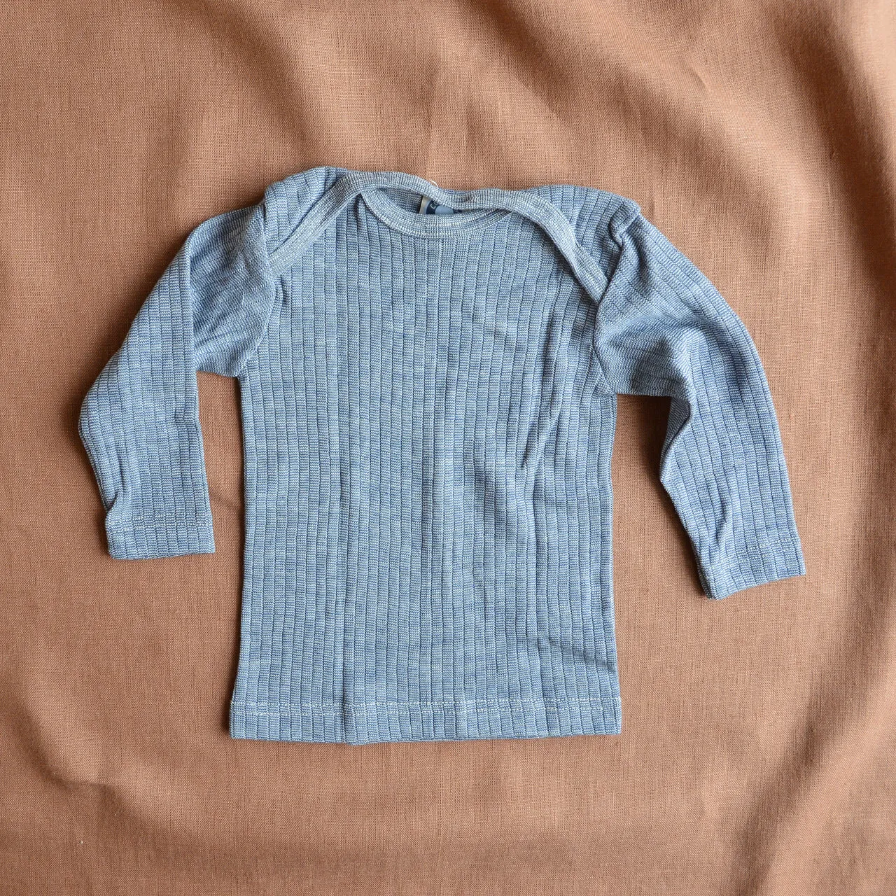 Baby Top Long Sleeve - Organic Cotton/Merino/Silk (0-3y)