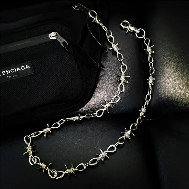 Badass Iron Thorns Pants Chain Hip Hop Punk Wallet Chain Biker Wallet Chain For Men