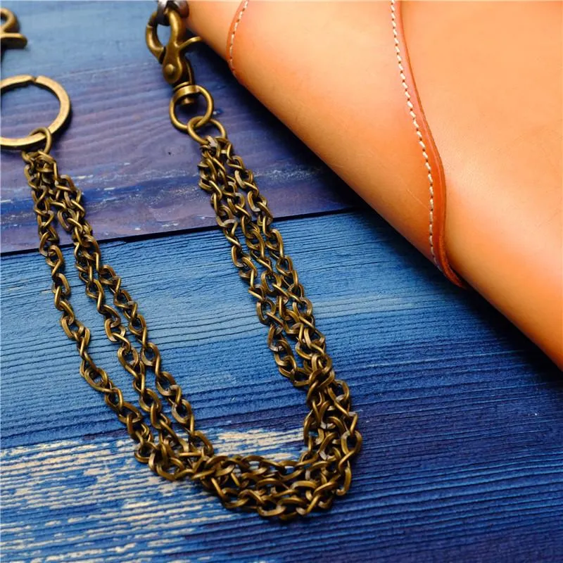 Badass Men's Brass Pants Chain jeans chain jean chain Punk Fashion Gold Wallet Chains For Men