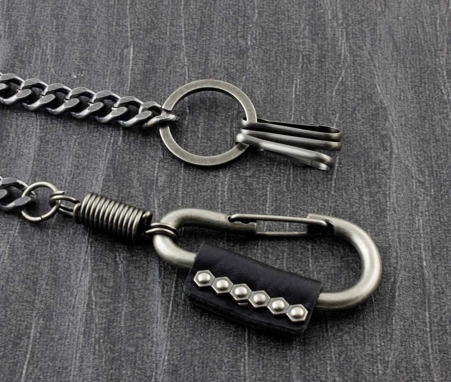 BADASS SILVER STAINLESS STEEL MENS KEY CHAINs CHAIN PANTS CHAIN WALLET CHAIN FOR MEN