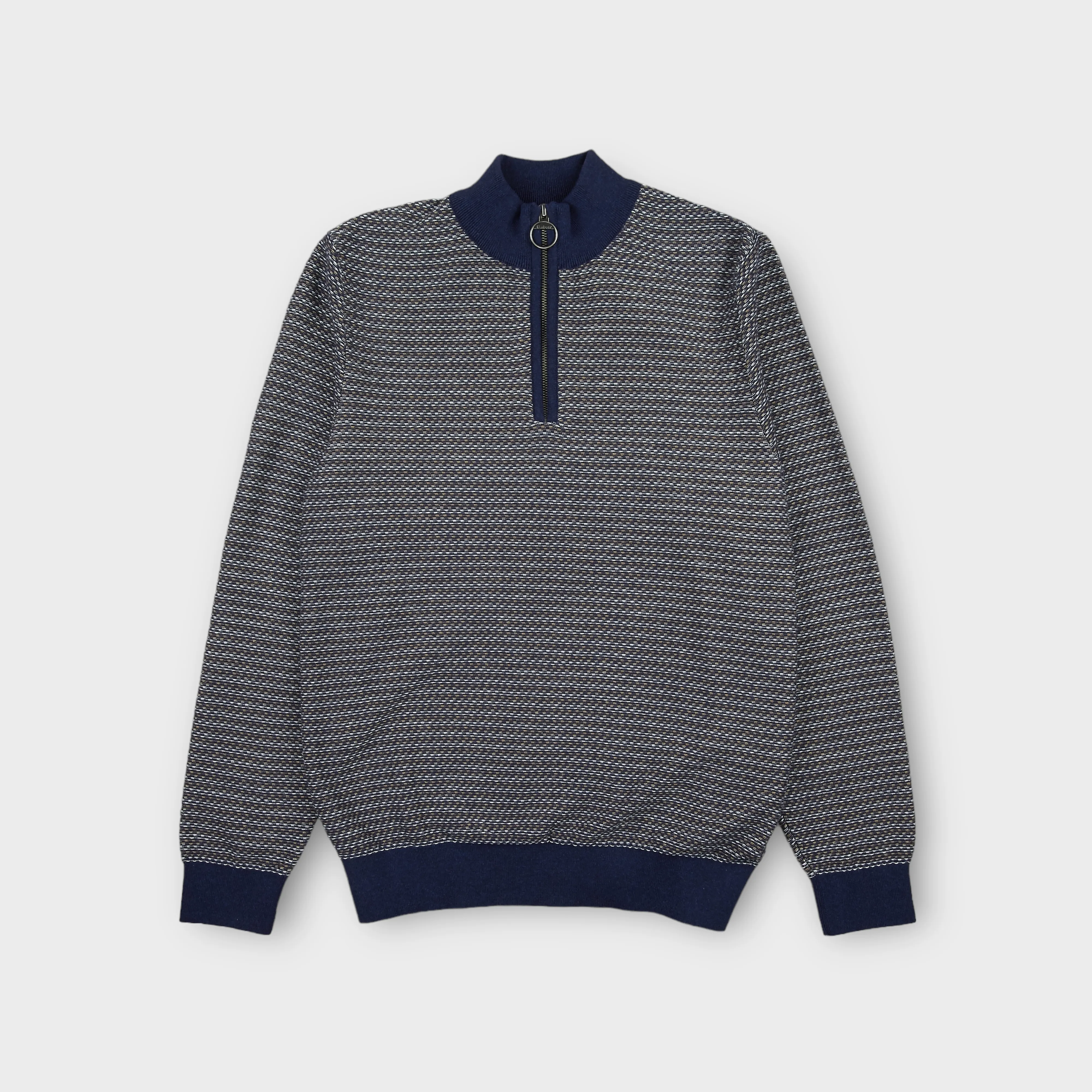 Barbour Dunstan Half Zip Knit I Navy