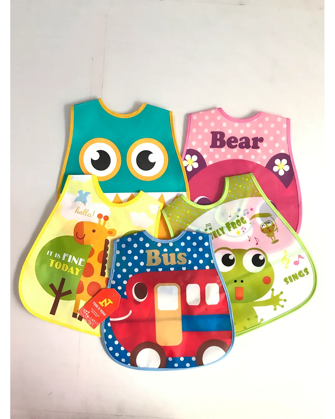 BB12-Cute Plastic bibs