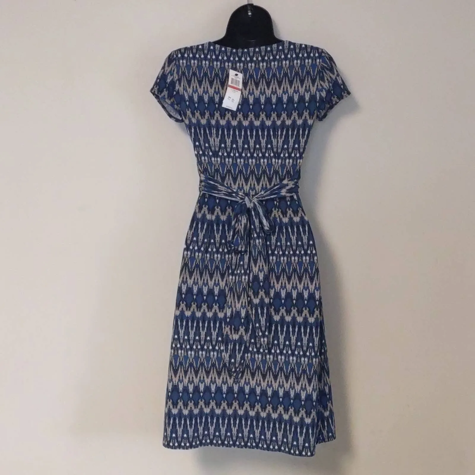 BCBG Max Azria Petite Twist Front Dress XSP Blue