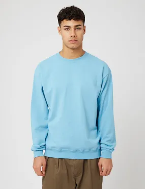 Beams Plus Crew Sweatshirt - Sax Blue