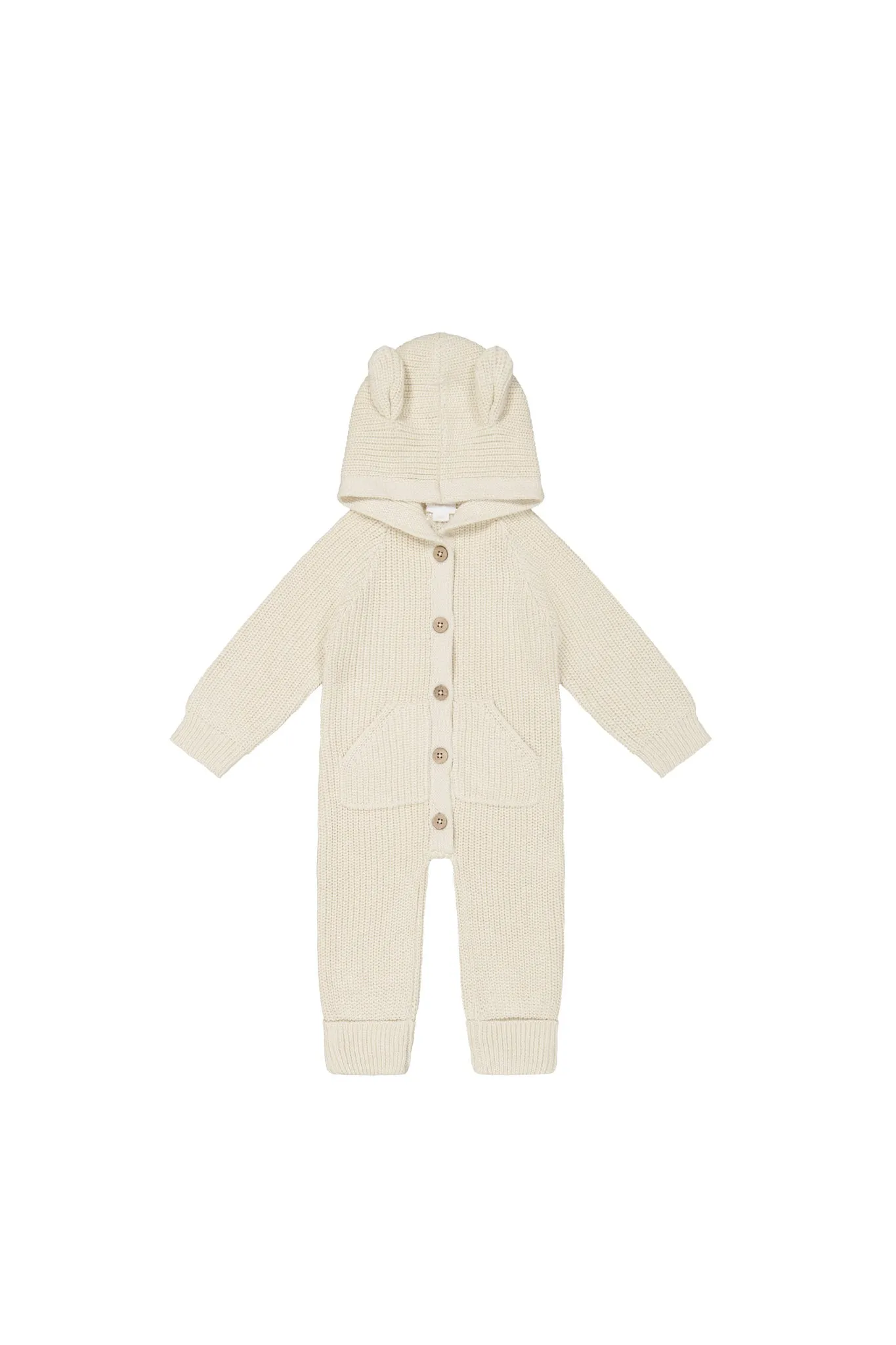 Bear Knit Onepiece - Soft Clay