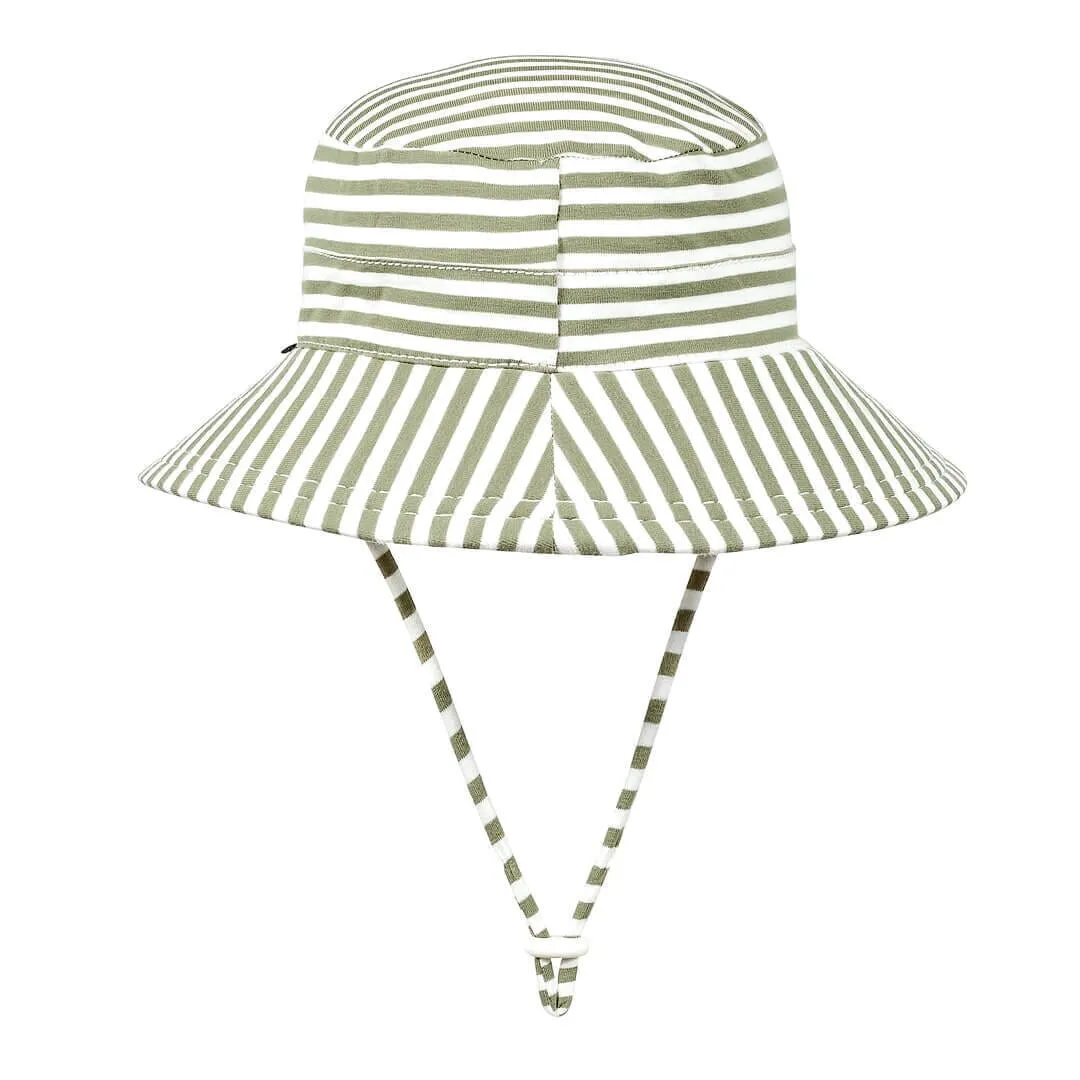 Bedhead - Classic Bucket Sun Hat Khaki Stripe