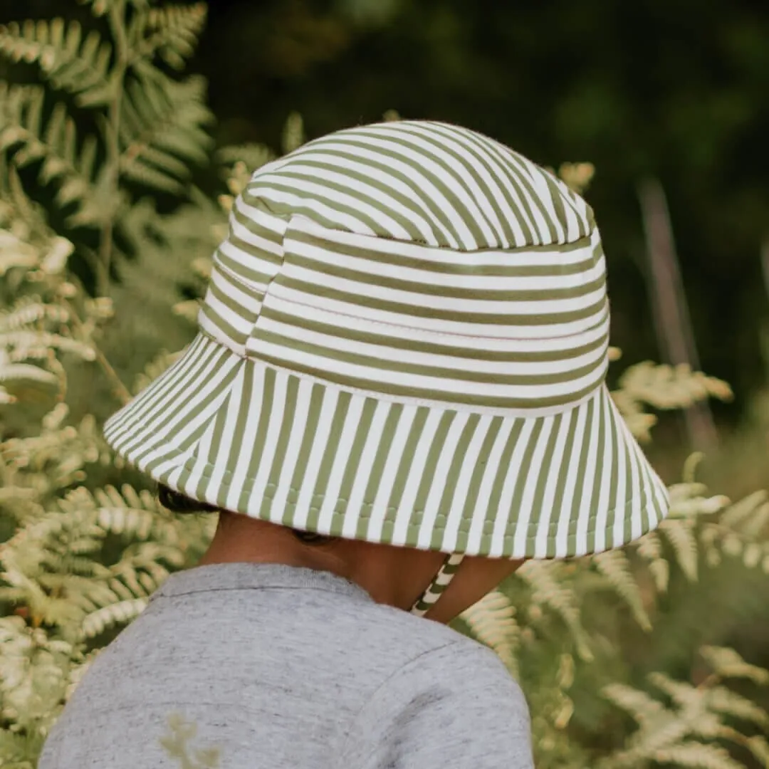 Bedhead - Classic Bucket Sun Hat Khaki Stripe