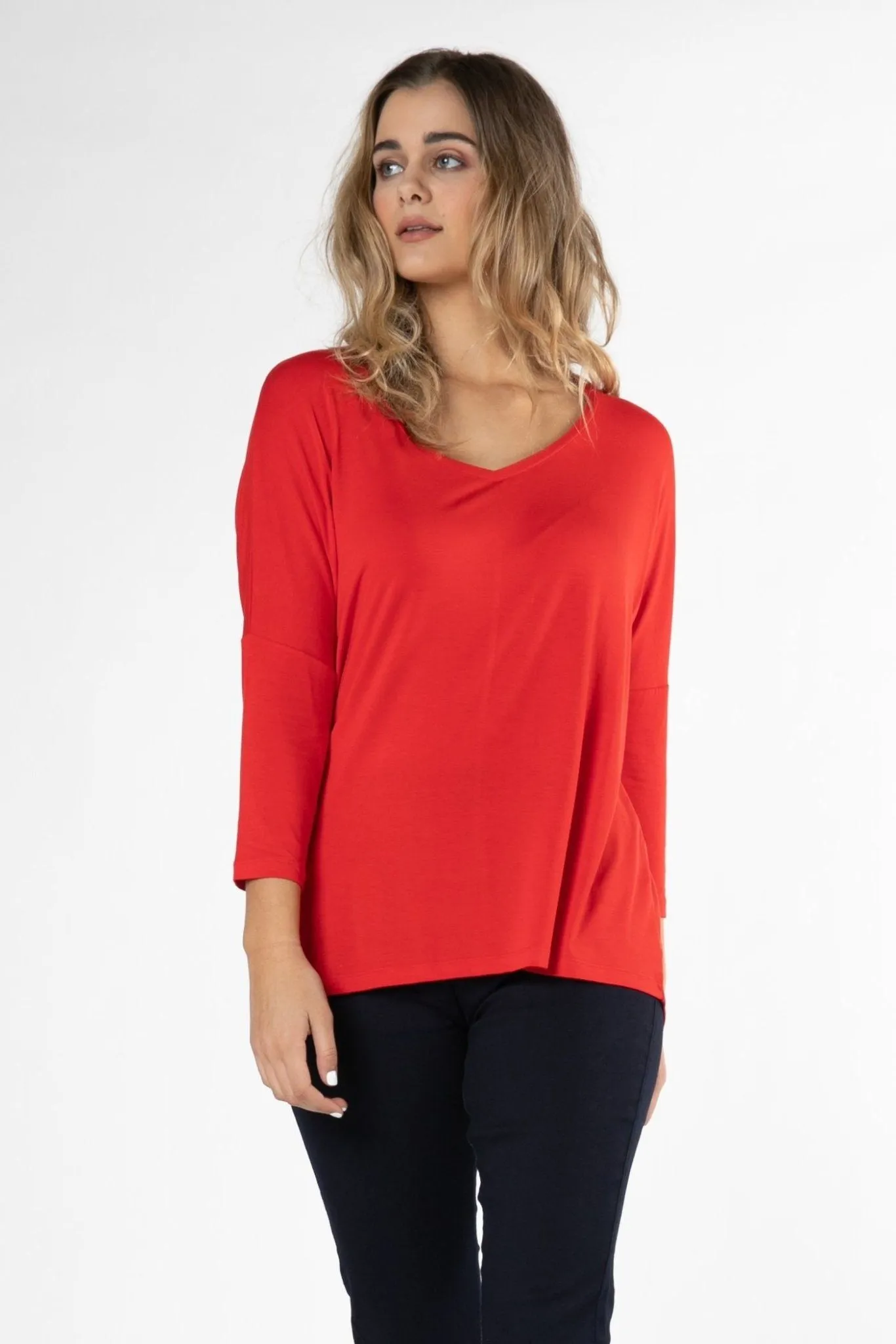 Betty Basics Bilbao Top in Chilli Red