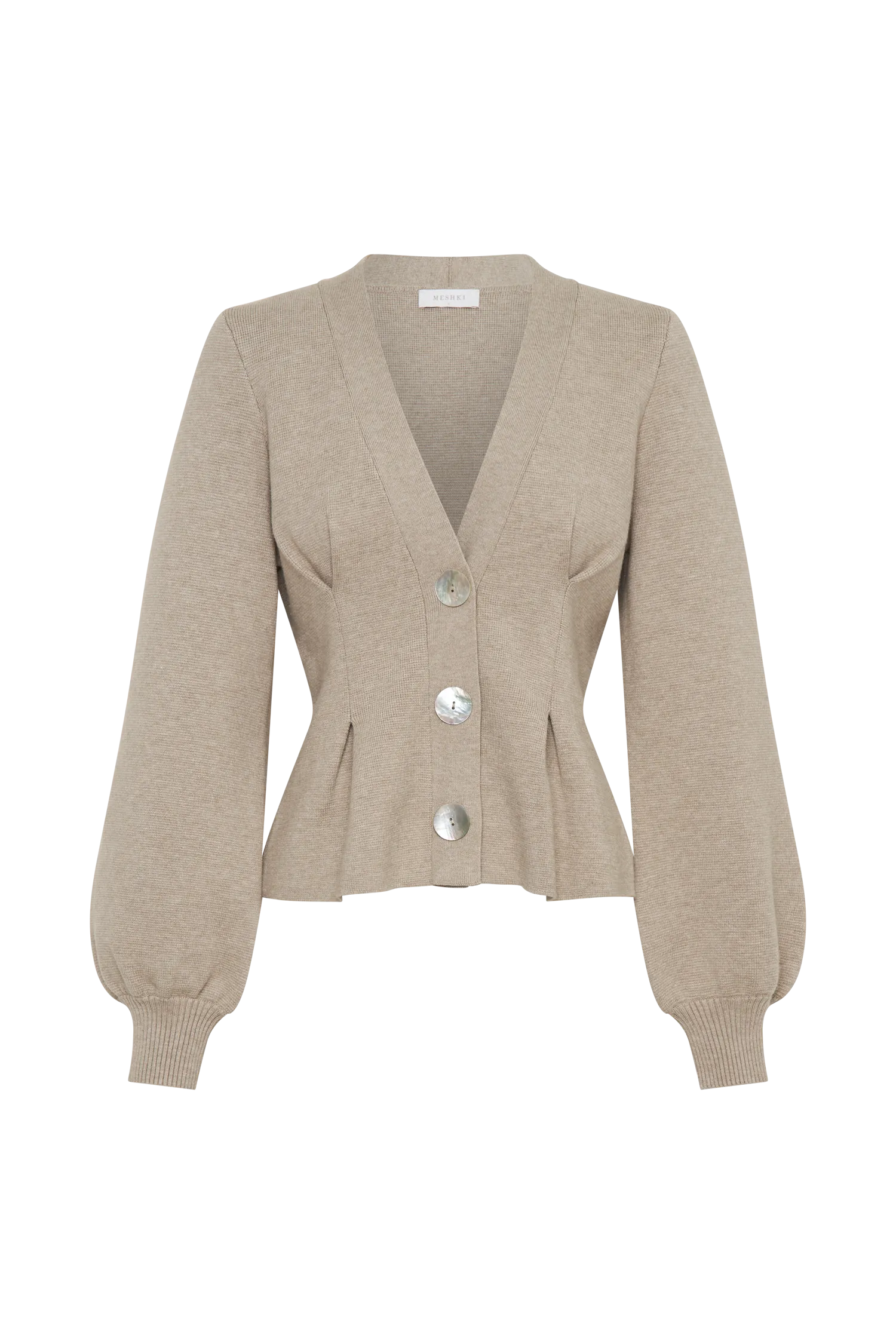 Beverly Knit Cinched Cardigan - Oak