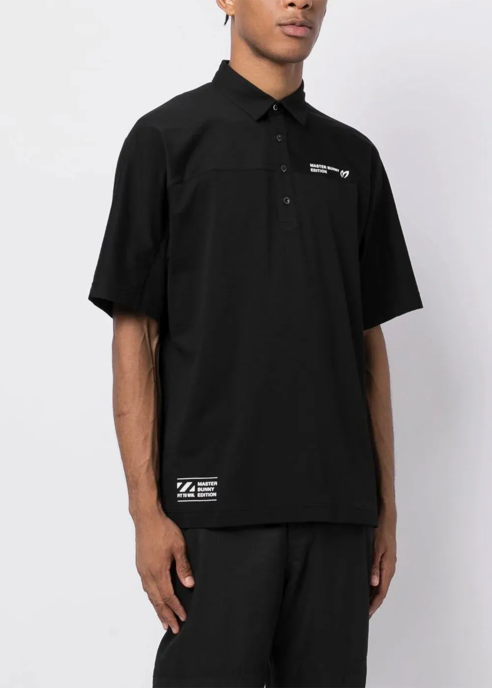 Black Coolmax Eco Seersucker Birdseye Polo Shirt