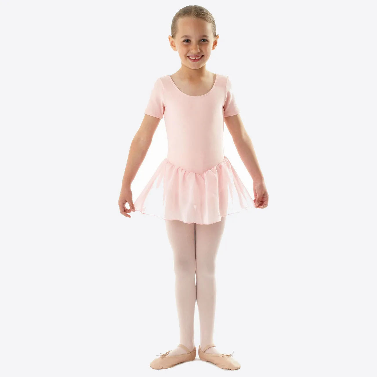 Bloch Light Pink Leotard with Chiffon Skirt