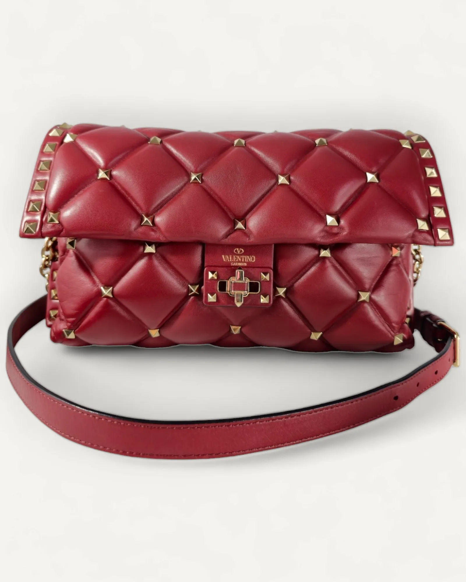 Bolsa Valentino de Ombro Vermelho