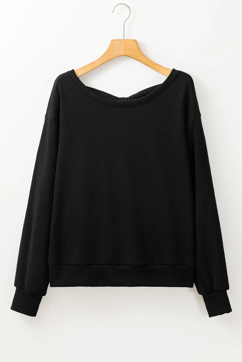 Bow knot  Round Neck Sweatshirt