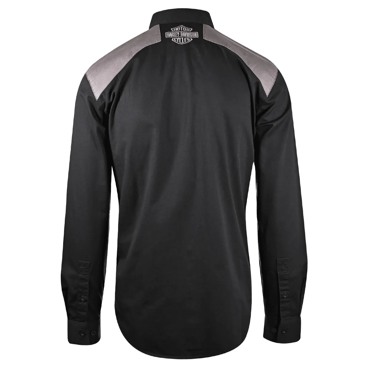 Branded  Men's Shirt Grey Black HDMC Long Sleeve Woven (124)