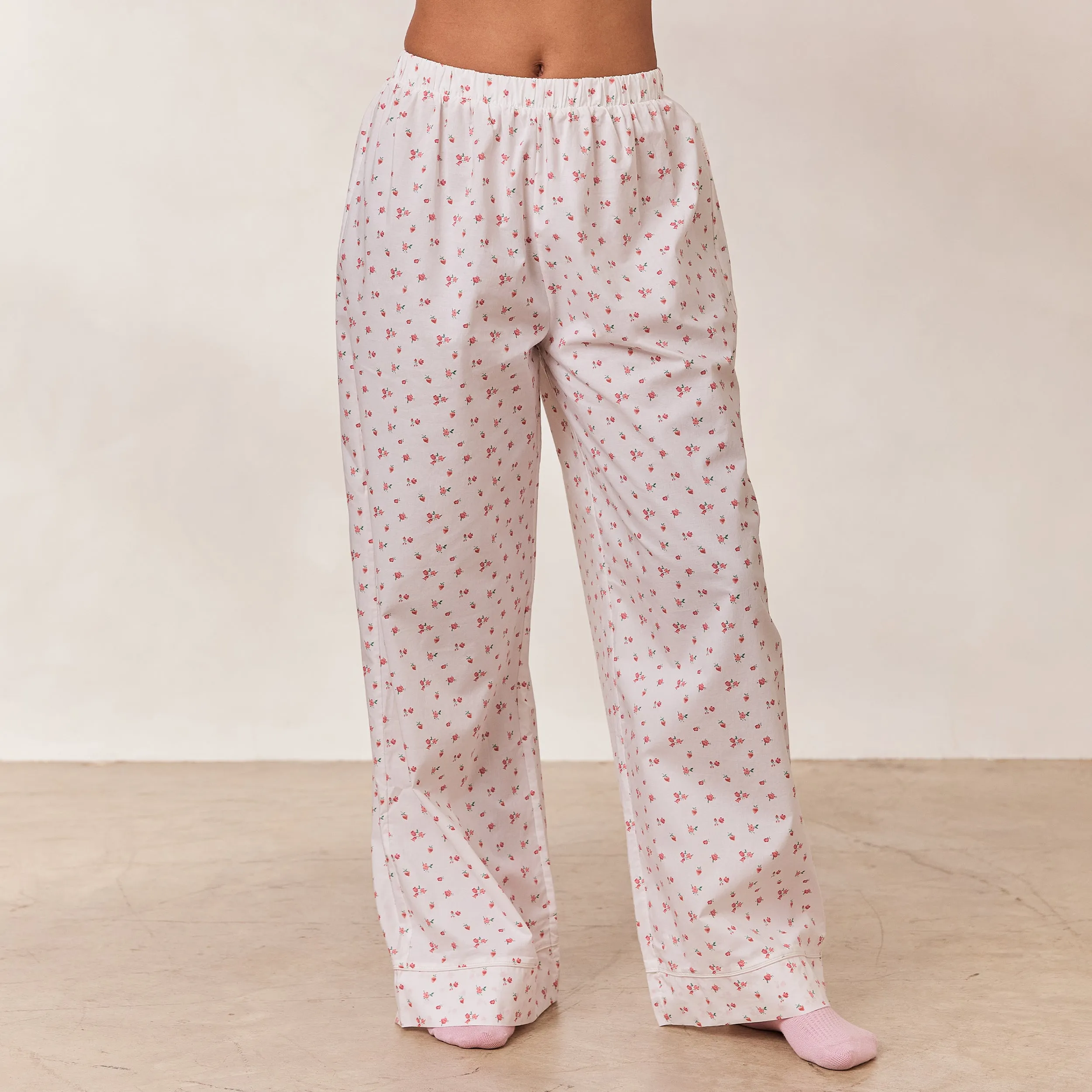 Breakfast Club Pyjama Bottoms - White Print