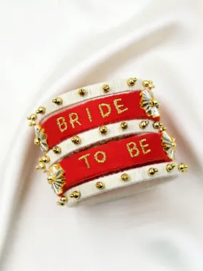 Bride to be Embroidered Bangles