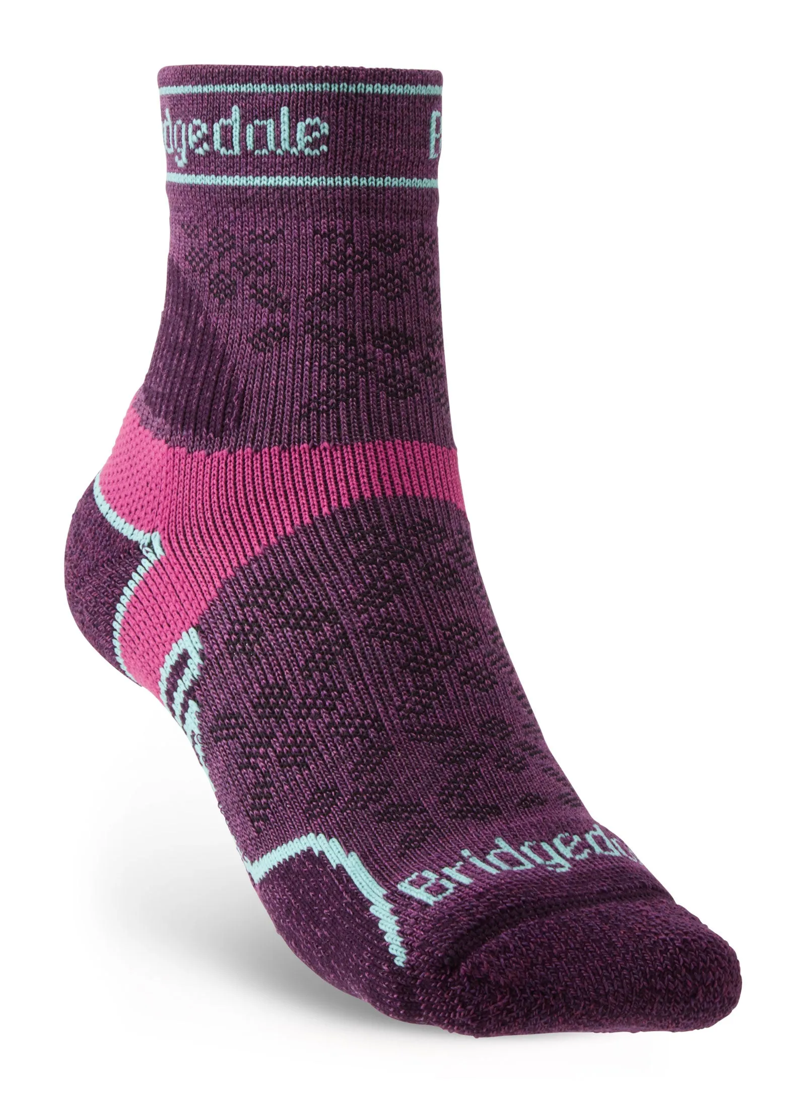 Bridgedale Women's Lightweight T2 Merino Run Mini-Crew Socks {BR-710200}