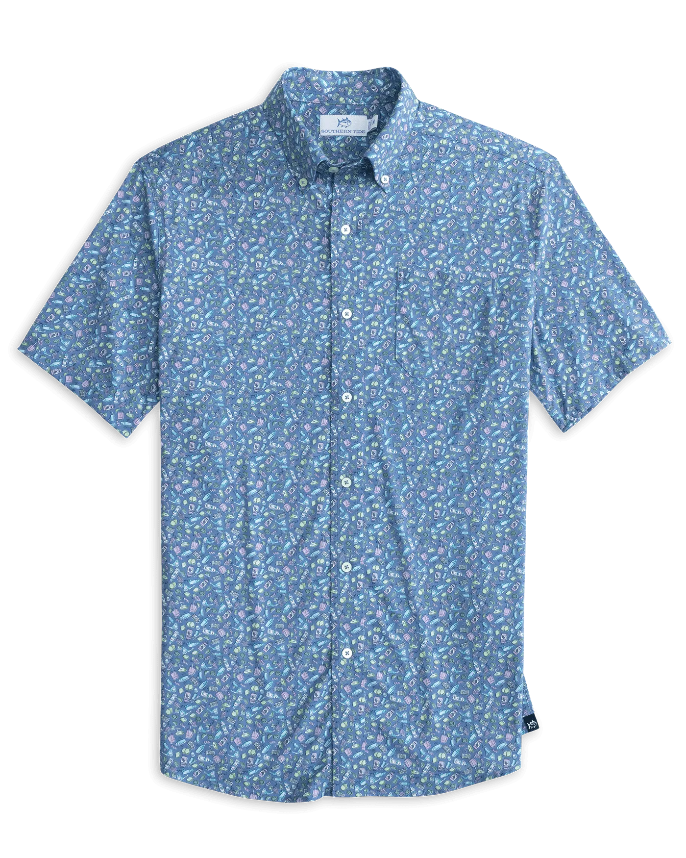 brrr° Intercoastal Dazed and Transfused Short Sleeve Sport Shirt