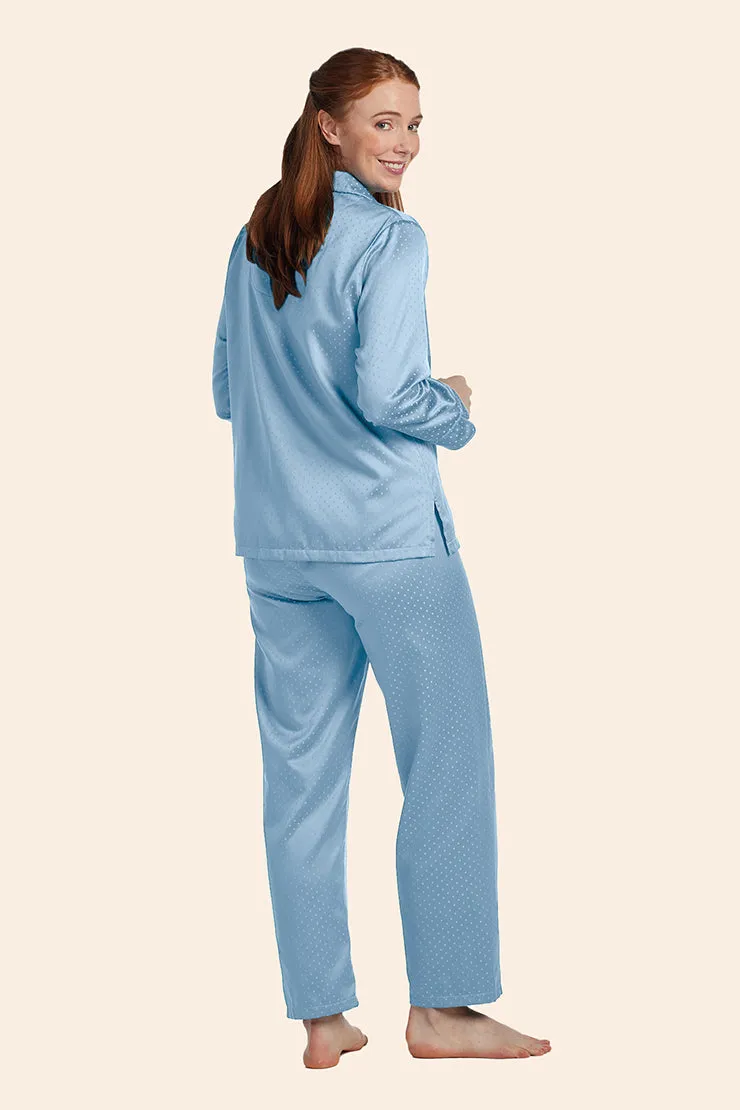 Brushed Back Satin Pajama