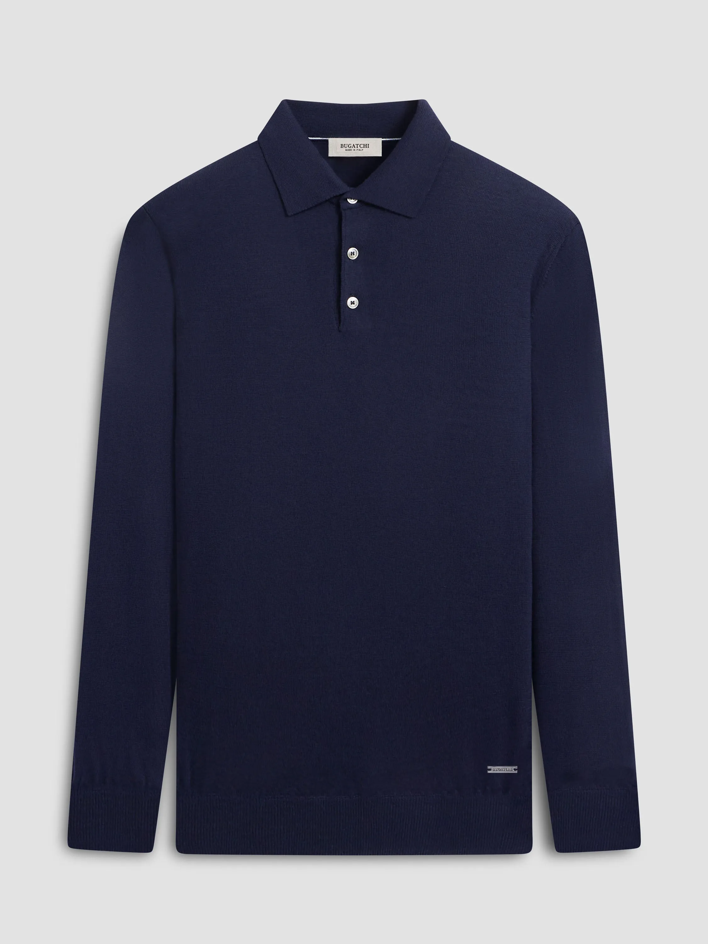 Bugatchi Merino Polo Sweater | Navy