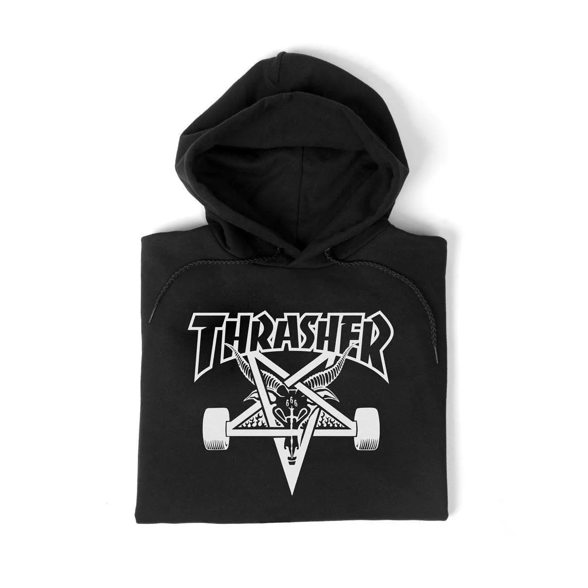 Buzo Thrasher Skategoat Boys Negro Blanco