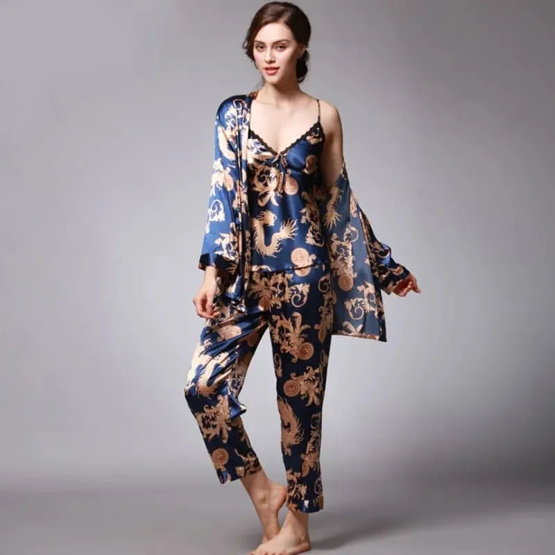 Cami Nightwear with Robe and Pant