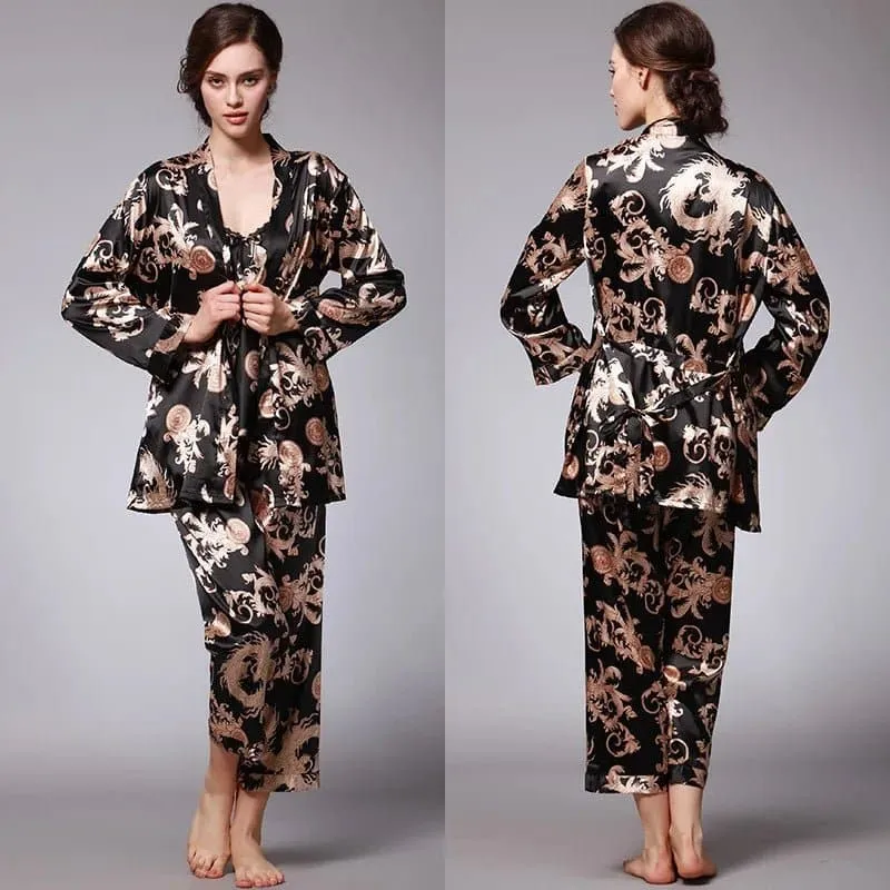 Cami Nightwear with Robe and Pant