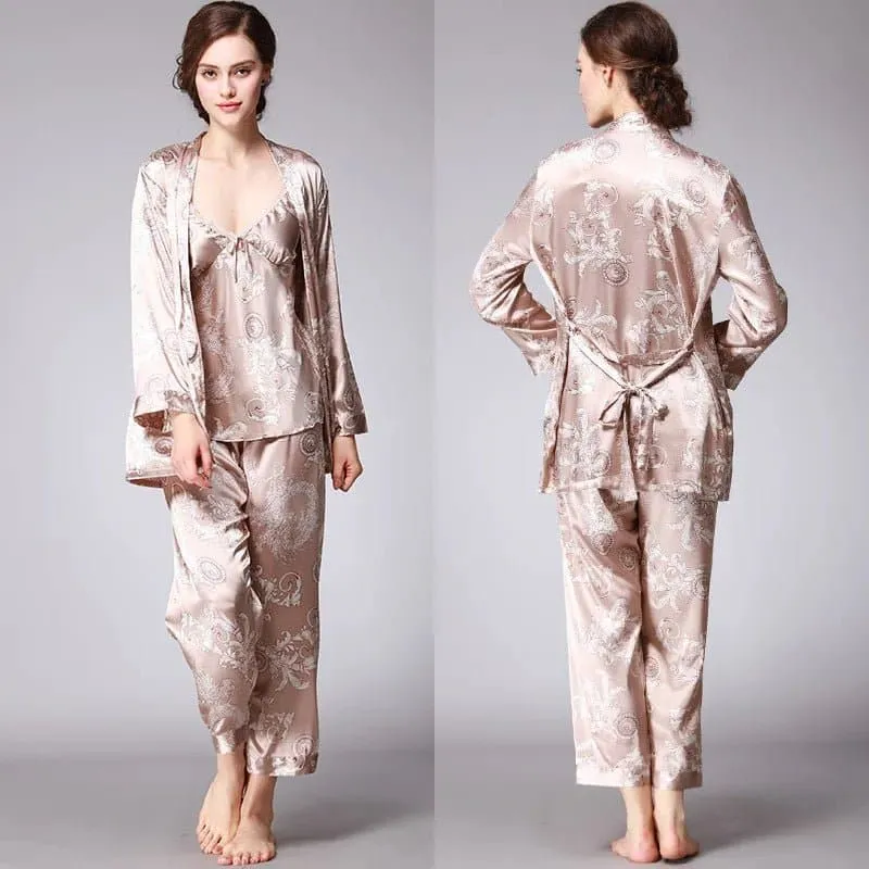 Cami Nightwear with Robe and Pant