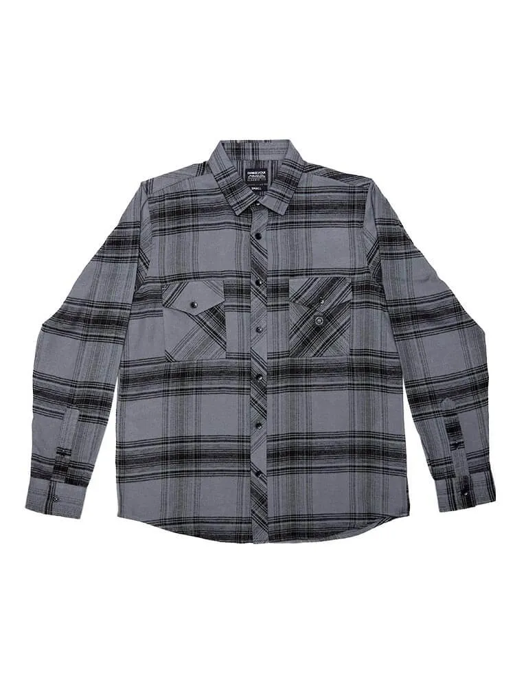 Camisa para Hombre Dunkelvolk FLANNEL TEXAS SHIRT NGR