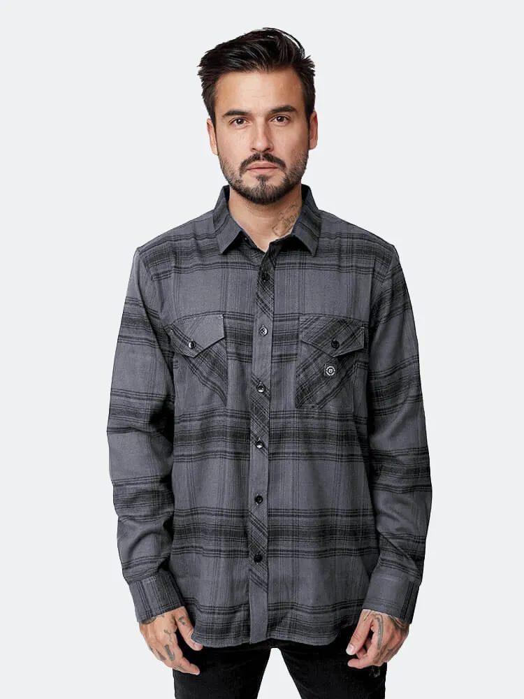 Camisa para Hombre Dunkelvolk FLANNEL TEXAS SHIRT NGR