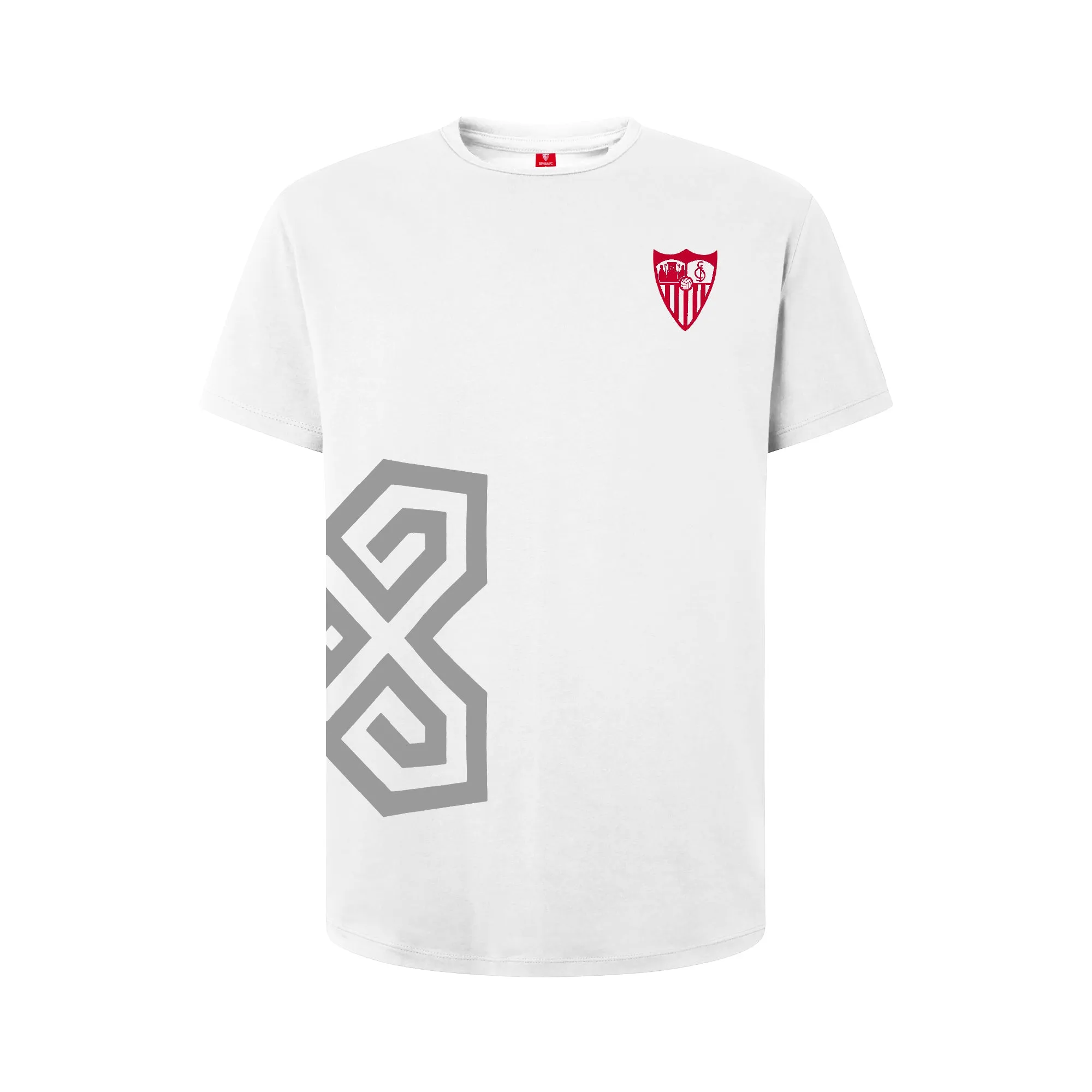 Camiseta Blanca Escudo Rojo 23/24 Adulto