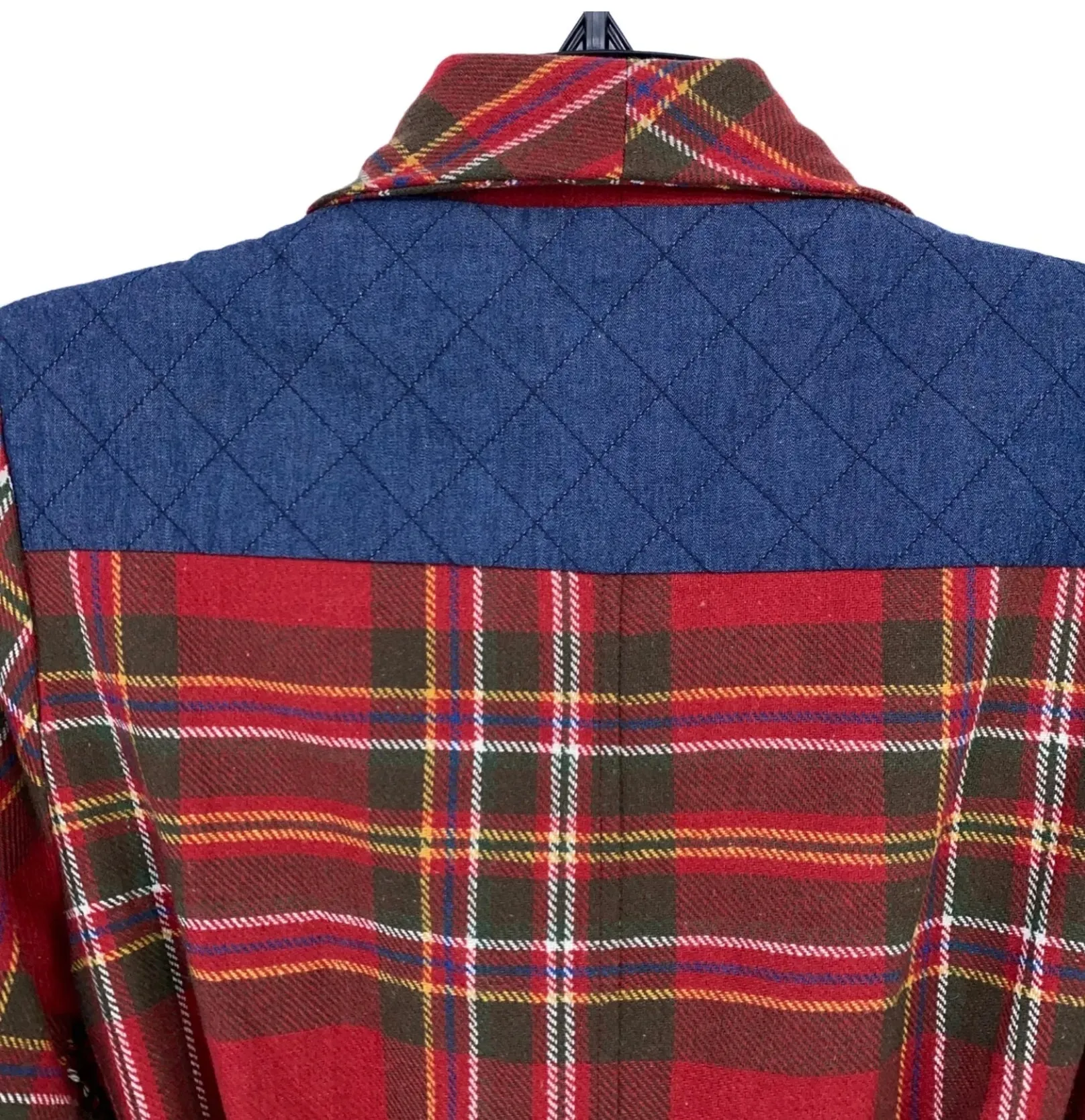 Camp Berkshire Plaid Crested Coat M