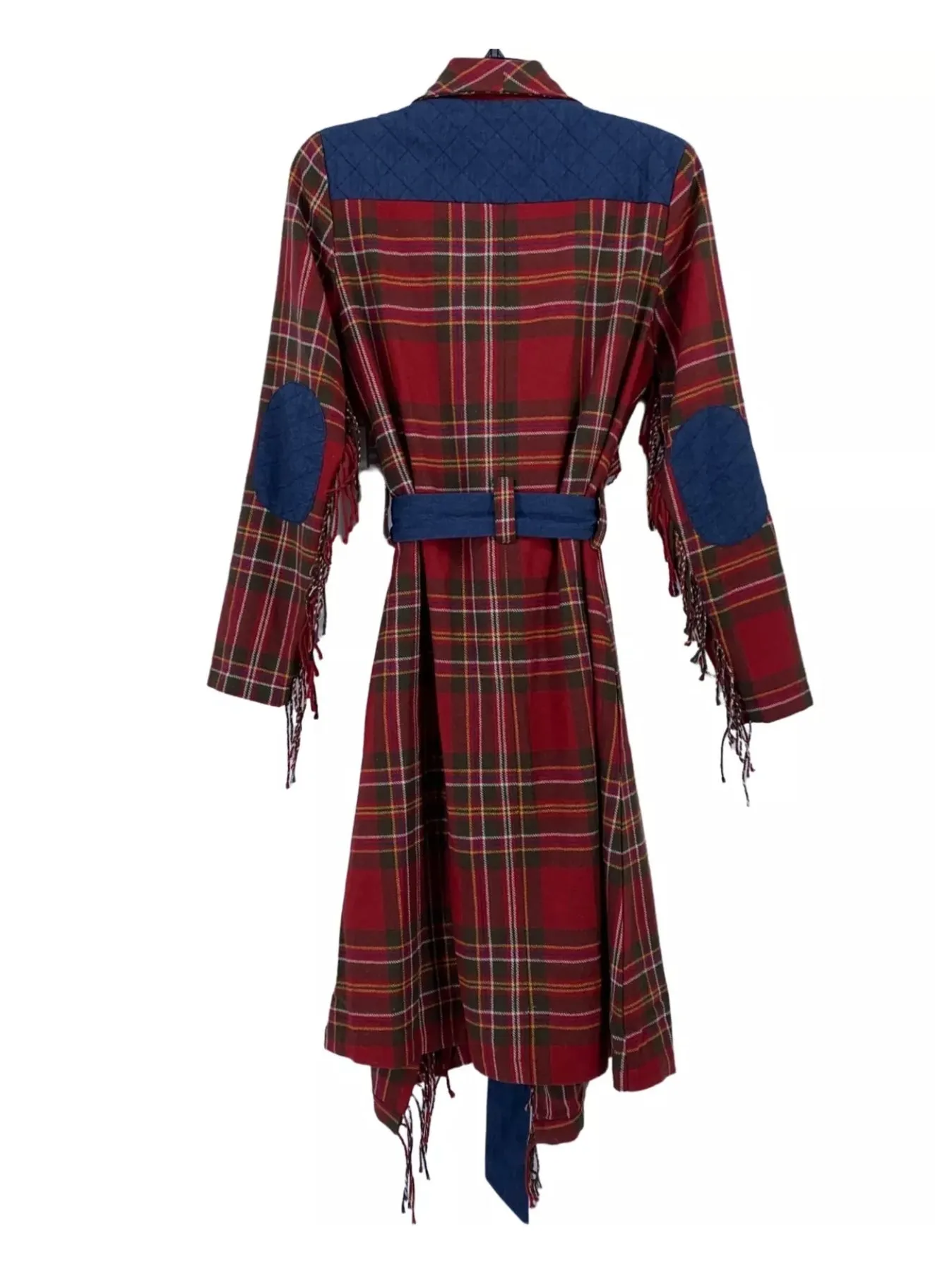 Camp Berkshire Plaid Crested Coat M