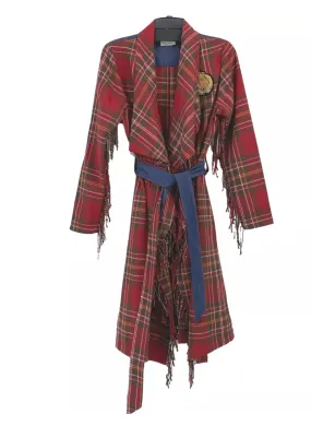 Camp Berkshire Plaid Crested Coat M