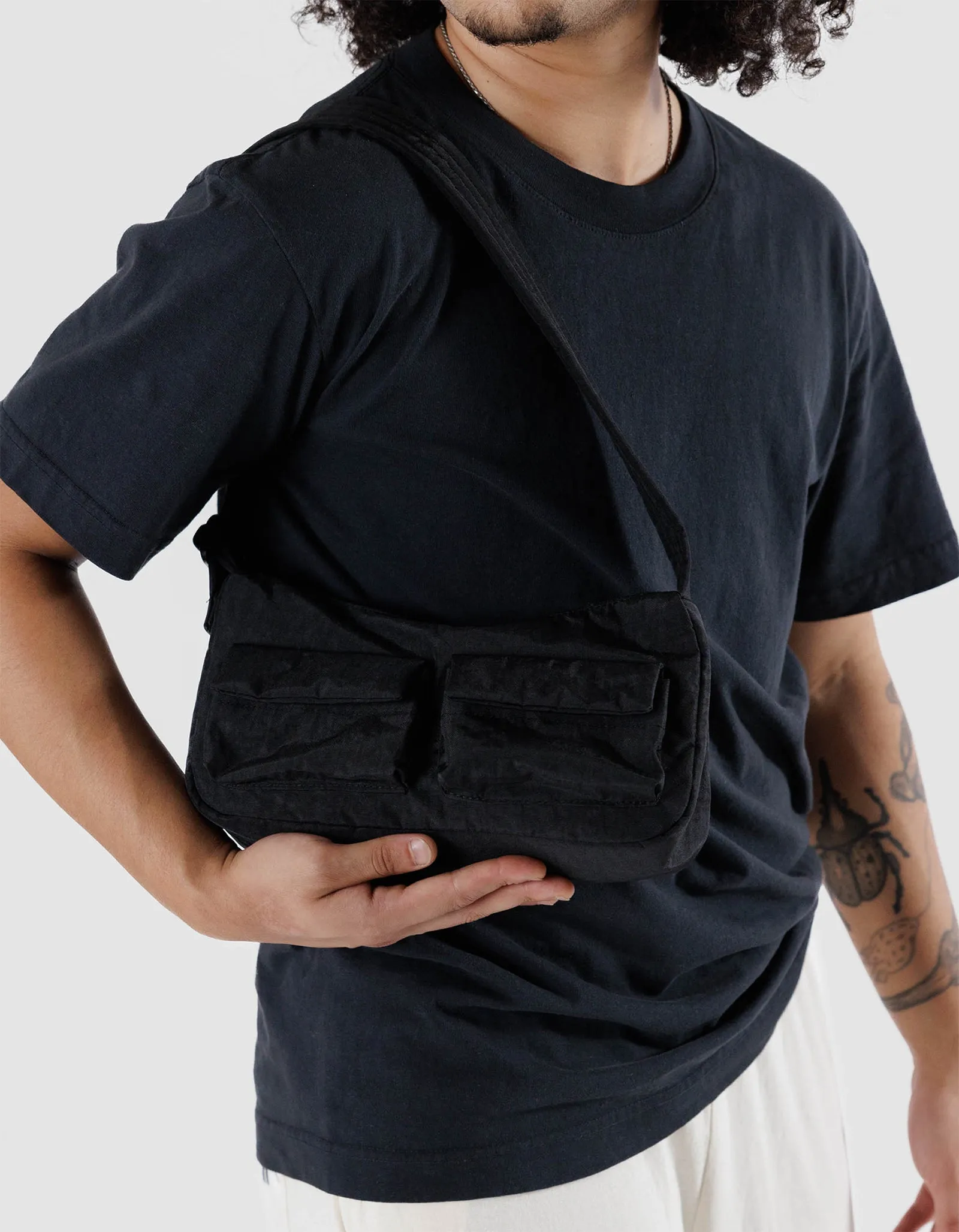 Cargo Shoulder Bag - Black