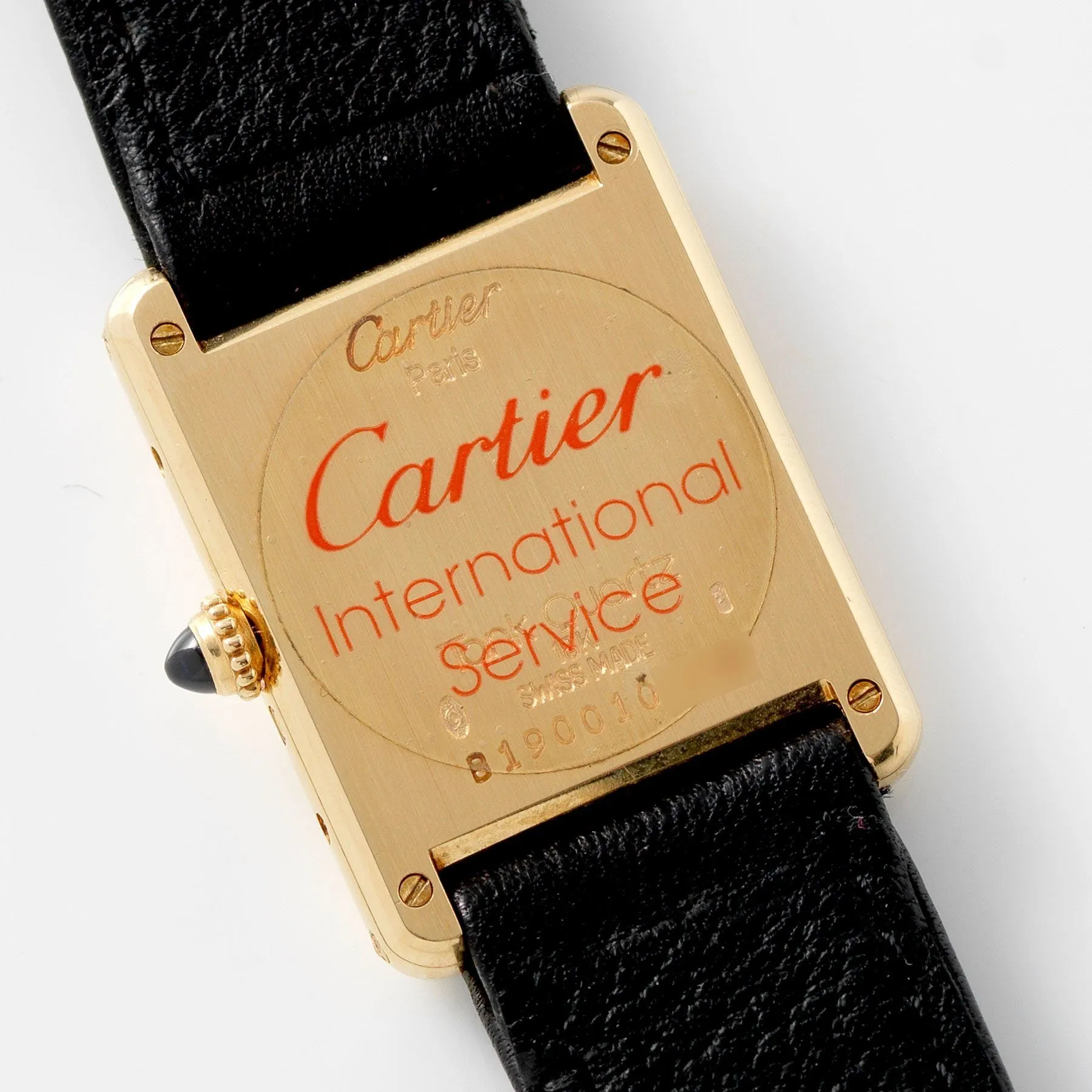 Cartier Tank with Moon Phase 18kt Yellow Gold