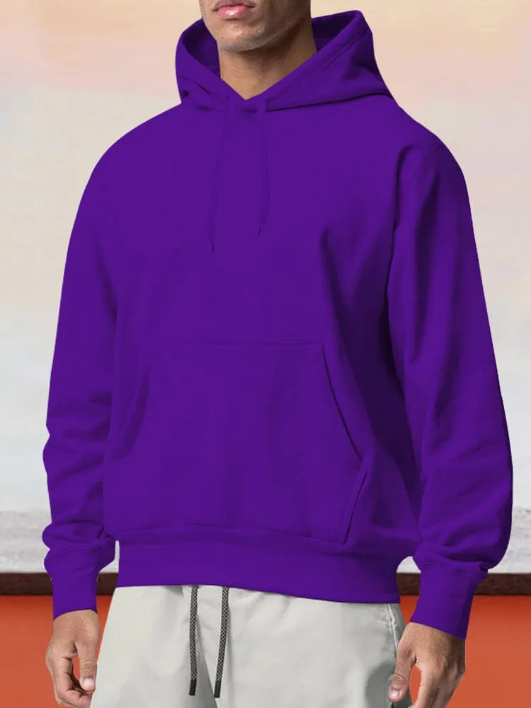 Casual Fleece Pullover Hoodie