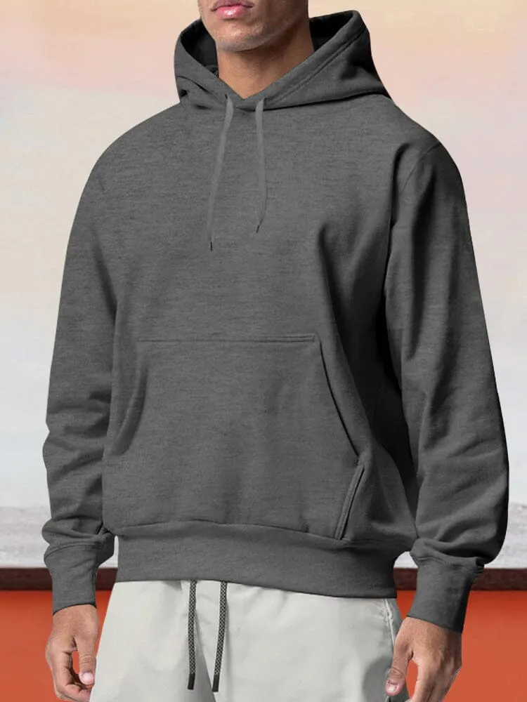 Casual Fleece Pullover Hoodie