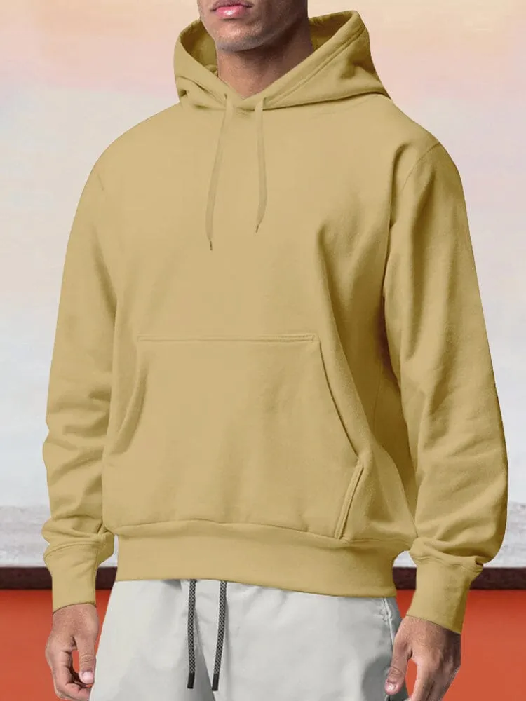 Casual Fleece Pullover Hoodie