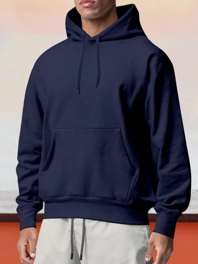 Casual Fleece Pullover Hoodie