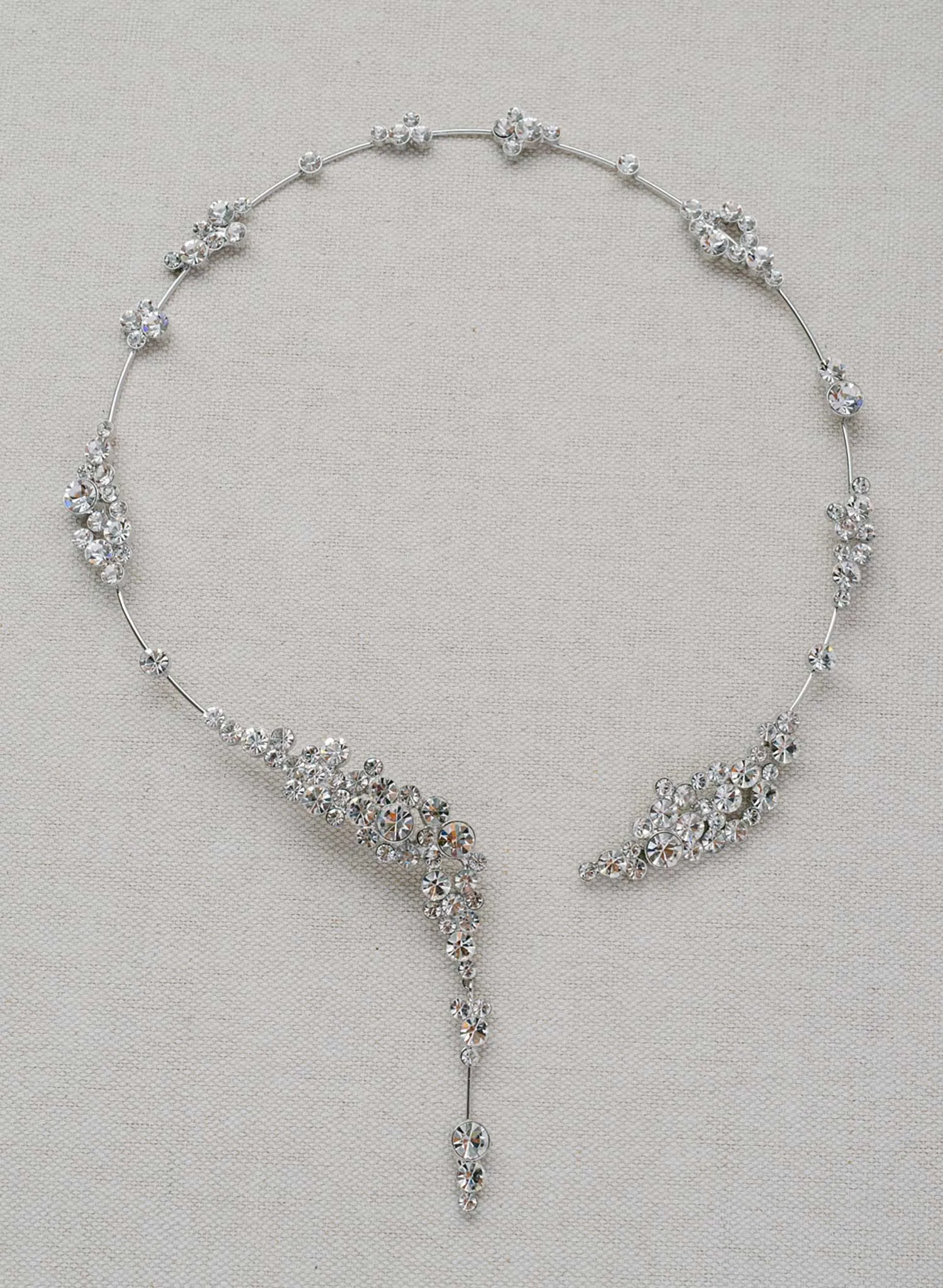 Champagne bubbles crystal necklace - Style #2419