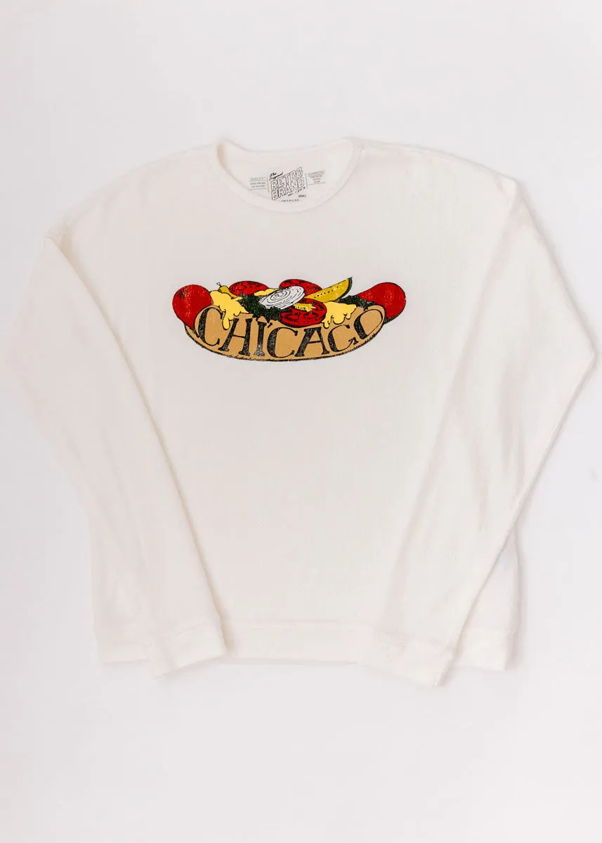 Chicago Dog Sweatshirt - White