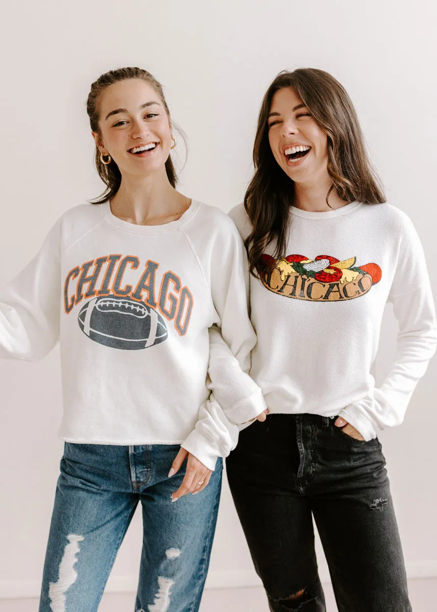 Chicago Dog Sweatshirt - White