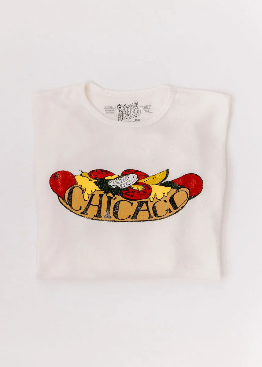 Chicago Dog Sweatshirt - White