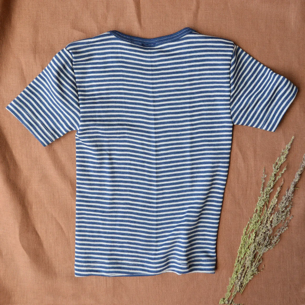 Child's T-Shirt - Organic Merino/Silk - Stripes (1-12y)