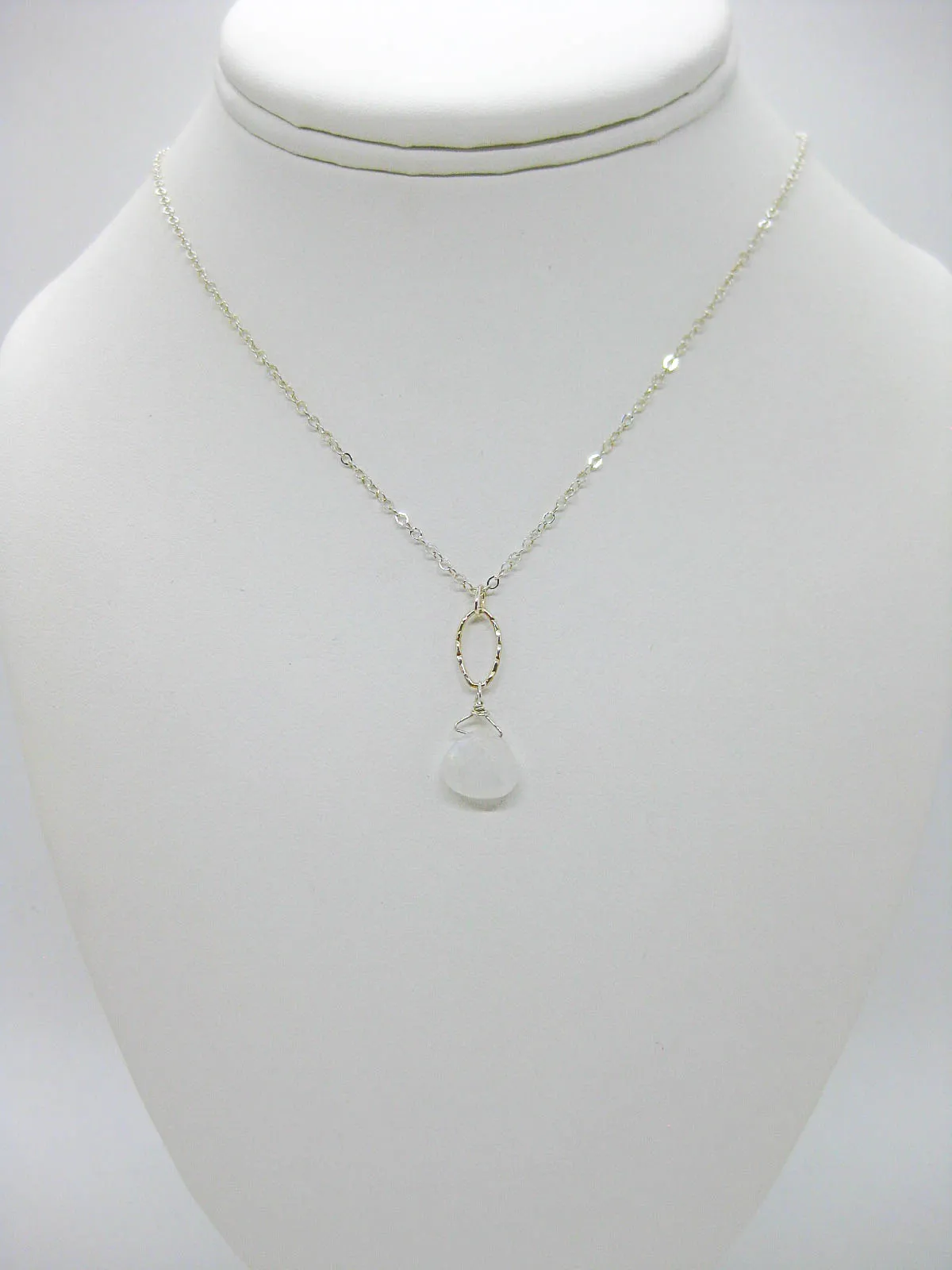 Chrysanthe: Moonstone Necklace - n575