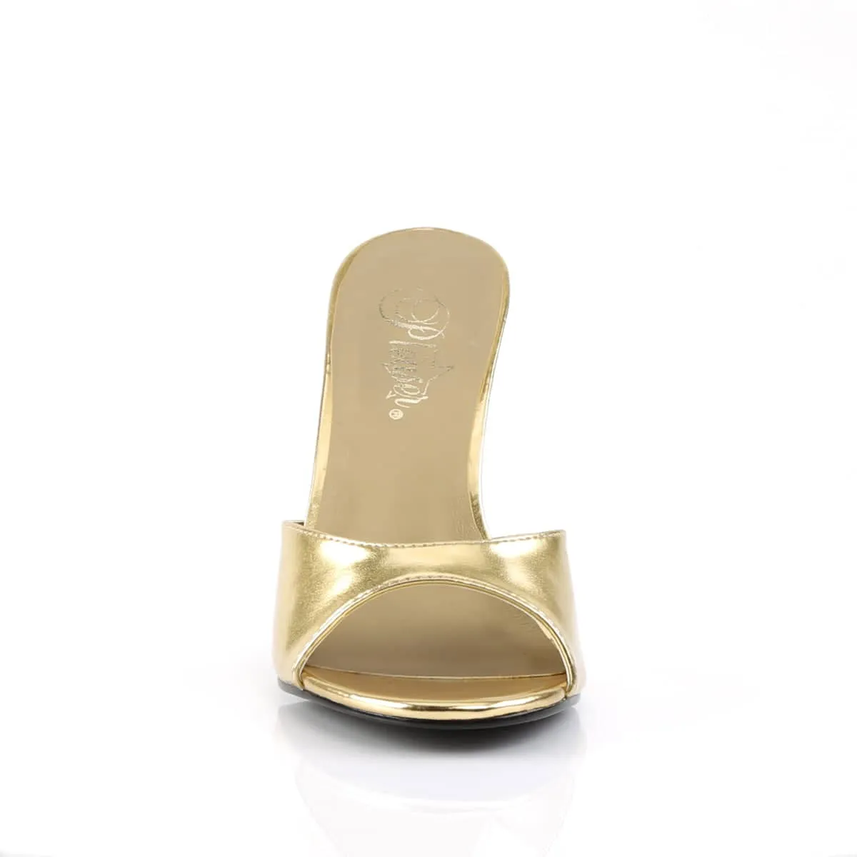 CLASSIQUE-01 Gold Slide High Heel